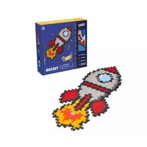 Plus-Plus Puzzle By Number Rocket 500 Pieces Create In 2D & 3D BPA-Free Washable